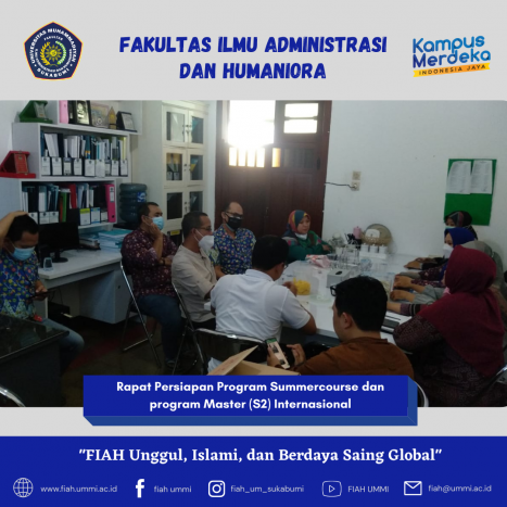 International Summercourse and Masters Program (S2) Preparatory Meeting International Summercourse and Masters Program (S2) Preparatory Meeting