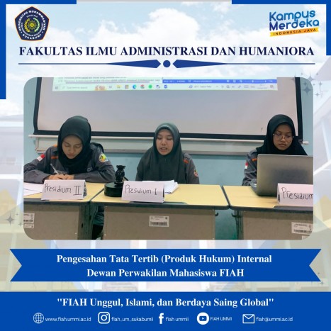 Ratification of the Internal Rules (Legal Products) of the Student Representative Council Faculty of Administrative Sciences and Humanities Ratification of the Internal Rules (Legal Products) of the Student Representative Council Faculty of Administrative Sciences and Humanities