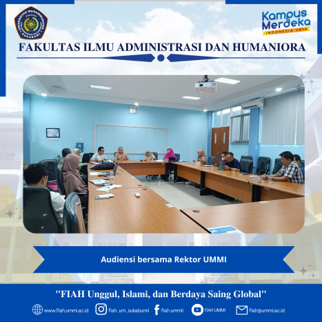 Audience meeting with the Chancellor of UMMI discussed the International Accreditation agenda.